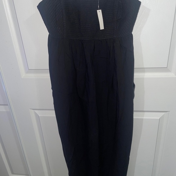 Madewell Cutout-Back Empire Midi Dress Size 2, Black - Picture 5 of 14